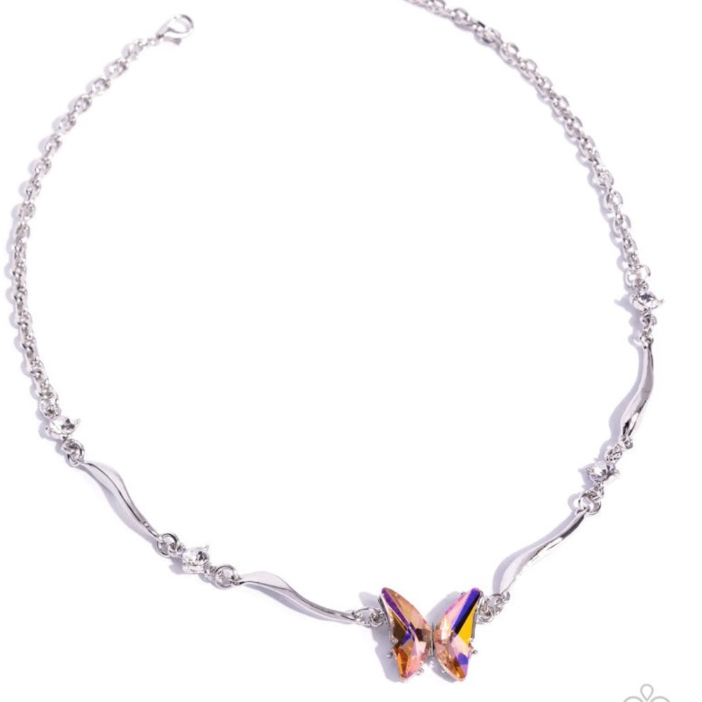NWT Orange UV Butterfly Necklace & Earrings Set(Last Set) - Picture 4 of 5
